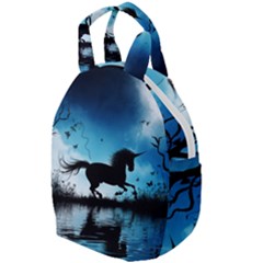 Wonderful Unicorn Silhouette In The Night Travel Backpacks by FantasyWorld7