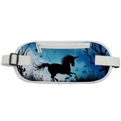 Wonderful Unicorn Silhouette In The Night Rounded Waist Pouch