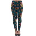 Hearts And Sun Flowers In Decorative Happy Harmony Lightweight Velour Leggings View1