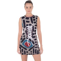 Edm By Traci K Lace Up Front Bodycon Dress