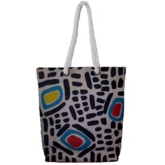 Edm By Traci K Full Print Rope Handle Tote (small) by tracikcollection