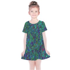 Essence Of A Peacock Kids  Simple Cotton Dress by bloomingvinedesign