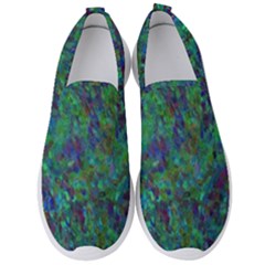 Essence Of A Peacock Men s Slip On Sneakers by bloomingvinedesign