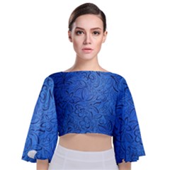 Fashion Week Runway Exclusive Design By Traci K Tie Back Butterfly Sleeve Chiffon Top by tracikcollection