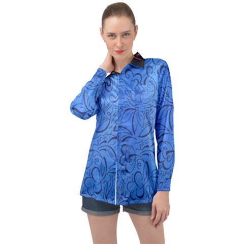 Fashion Week Runway Exclusive Design By Traci K Long Sleeve Satin Shirt by tracikcollection