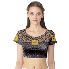 Cougar By Traci K Short Sleeve Crop Top