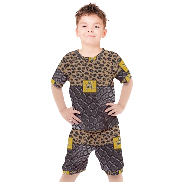 Cougar by Traci K Kids  Tee and Shorts Set