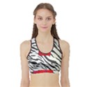 Striped by Traci K Sports Bra with Border View1