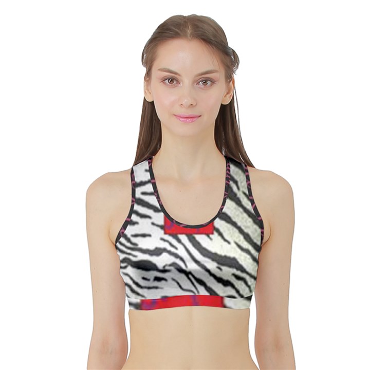 Striped by Traci K Sports Bra with Border