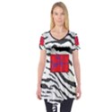 Striped by Traci K Short Sleeve Tunic  View1