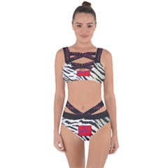 Striped By Traci K Bandaged Up Bikini Set 