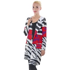 Striped By Traci K Hooded Pocket Cardigan