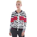 Striped by Traci K Velour Zip Up Jacket View1