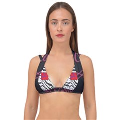 Striped By Traci K Double Strap Halter Bikini Top by tracikcollection