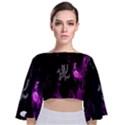 Fushion by Traci K Tie Back Butterfly Sleeve Chiffon Top View1