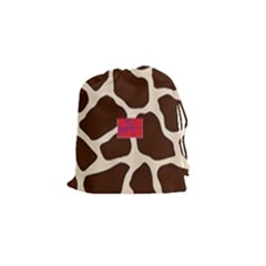 Giraffe By Traci K Drawstring Pouch (small) by tracikcollection