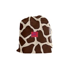 Giraffe By Traci K Drawstring Pouch (medium) by tracikcollection