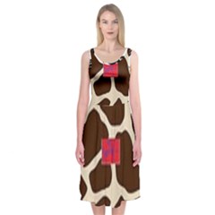 Giraffe By Traci K Midi Sleeveless Dress by tracikcollection