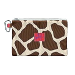 Giraffe By Traci K Canvas Cosmetic Bag (large) by tracikcollection