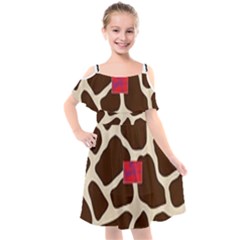 Giraffe By Traci K Kids  Cut Out Shoulders Chiffon Dress by tracikcollection