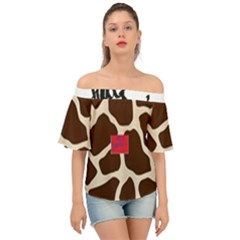 Giraffe By Traci K Off Shoulder Short Sleeve Top by tracikcollection