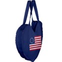 Betsy Ross flag USA America United States 1777 Thirteen Colonies MAGA  Giant Heart Shaped Tote View4