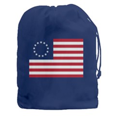 Betsy Ross Flag Usa America United States 1777 Thirteen Colonies Maga  Drawstring Pouch (3xl) by snek