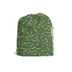 Pepe The Frog Face Pattern Green Kekistan Meme Drawstring Pouch (large) by snek