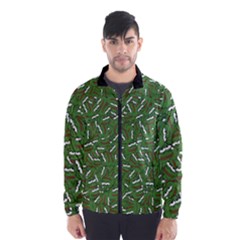 Pepe The Frog Face Pattern Green Kekistan Meme Men s Windbreaker by snek