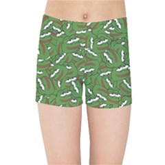 Pepe The Frog Face Pattern Green Kekistan Meme Kids  Sports Shorts by snek