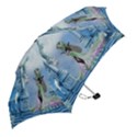 Cute Fairy With Dove Mini Folding Umbrellas View2