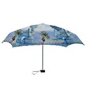 Cute Fairy With Dove Mini Folding Umbrellas View3