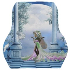 Cute Fairy With Dove Car Seat Back Cushion 