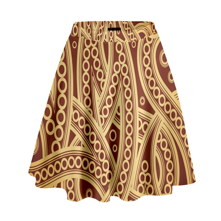 Fine pattern High Waist Skirt