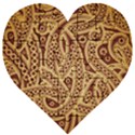 Fine pattern Wooden Puzzle Heart View1