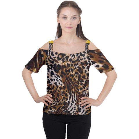 Cheetah By Traci K Cutout Shoulder Tee by tracikcollection