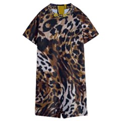 Cheetah By Traci K Kids  Boyleg Half Suit Swimwear by tracikcollection