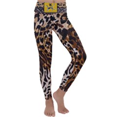 Cheetah By Traci K Kids  Lightweight Velour Classic Yoga Leggings by tracikcollection