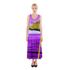 Pop Art Beach Umbrella Sleeveless Maxi Dress by essentialimage