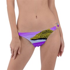 Pop Art Beach Umbrella Ring Detail Bikini Bottom