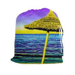 Pop Art Beach Umbrella  Drawstring Pouch (2xl) by essentialimage