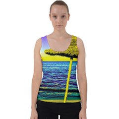 Pop Art Beach Umbrella  Velvet Tank Top by essentialimage