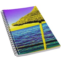 Pop Art Beach Umbrella  5 5  X 8 5  Notebook by essentialimage