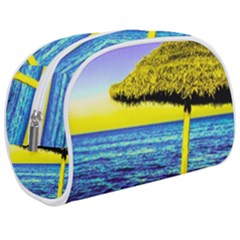 Pop Art Beach Umbrella  Makeup Case (medium) by essentialimage