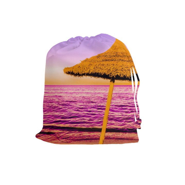 Pop Art Beach Umbrella  Drawstring Pouch (Large)