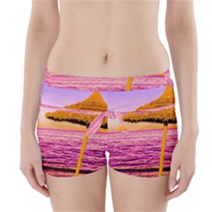 Pop Art Beach Umbrella  Boyleg Bikini Wrap Bottoms by essentialimage