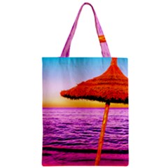 Pop Art Beach Umbrella  Zipper Classic Tote Bag by essentialimage