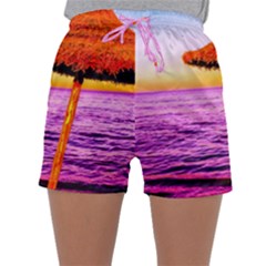 Pop Art Beach Umbrella  Sleepwear Shorts by essentialimage