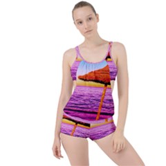 Pop Art Beach Umbrella  Boyleg Tankini Set  by essentialimage