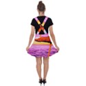 Pop Art Beach Umbrella  Velvet Suspender Skater Skirt View2